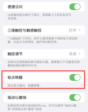 江汉石油管理局苹果授权维修站分享iPhone轻点无法唤醒怎么办