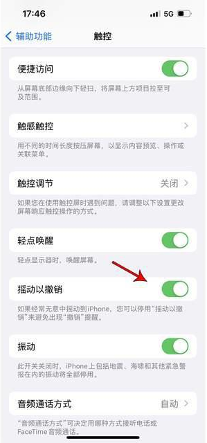 江汉石油管理局苹果手机维修分享iPhone手机如何设置摇一摇删除文字 