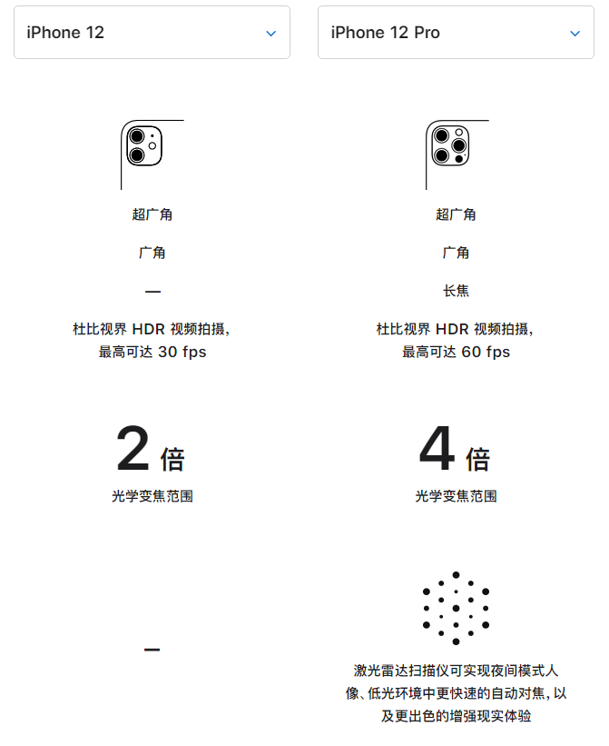江汉石油管理局苹果手机维修分享苹果 iPhone 12 与 iPhone 12 Pro 选哪款 